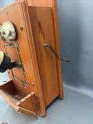 Wooden Wall Phone Reproduction 16" Tall
