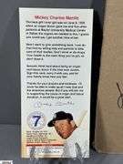 Cincinnati Reds and Other Baseball Memorabilia.  Includes a Signed Mickey Mantle 8x10 Picture,  2 Miniature Bats Pittsburg Pirates vs. Cincinnati Reds Saturday, April 2, 2016 at Victory Field, Cincinnati Hall of Fame Postcards, Reds Report Magazine January 2016, This is Reds Country Sticker, 3 Trading Cards (Barry Bonds, Tracy Jones, Doug Flynn, 4 Roger Maris Postcards, Baseball Winter Meetings Indianapolis Autographs Dated Dec. 9-12, 2009, and 2 Posters
