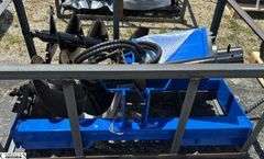 Blue Backplate Skid Steer Auger SSECAG-Y With 3 Bits
