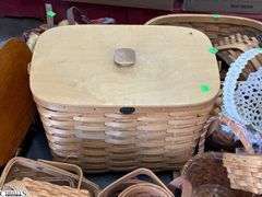 SKID with Baskets, and Faux Fruit, Breads, Wooden Doll Tallest 27", SKID is Not Included