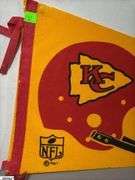 Kansas City Chief NFL Pennant Dated 1967.  There are some small holes in the felt.  See Photo