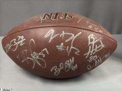 Wilson NFL Official Size Autographed Football.  Autographed include Reggie Wayne, Dallas Clark, Robert Mathis and Others.