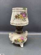 Oil Lamps, and Syrup Pitcher, Tallest 17.5"
