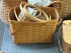 SKID with Baskets, and Faux Fruit, Breads, Wooden Doll Tallest 27", SKID is Not Included