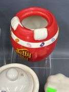 Rooster Figurines, Composite Tallest 9", Country style Kitchen Items, Jelly Belly, Canisters