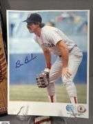 Indianapolis Indians Baseball Memorabilia.  Includes Trading Cards, Indians Scorecard, 11x17 Lager Poster, Bill Buckner Autographed Indians Ball and Photograph