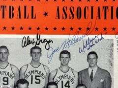 George Mikan Autographed 1951 Lakers Game Program