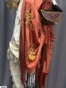 Hall Tree, Scarves, Hats, Flag, Vintage Ladies Booties, Fringe and Beaded Dresses *Need Repair and Cleaning*