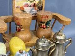 Salt and Peppers, Hands, Feet, Clear, Brass Color, Tourist, Hamburgers, Cake and Pies