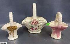 Pitcher, Bowl, Bottle Candle, Mini Baskets, Mini Picnic Basket