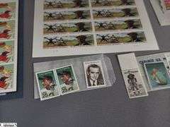 Collectible Stamps.  Includes Major League Baseball All-Stars, Negro Leagues Baseball, Indianapolis 500 Legends of Baseball, Sunday Funnies, Baseballs Legendary Playing Field, Knute Rockne 22 Cent Stamp, Lou Gehrig Cent Stamp and a Few Others
