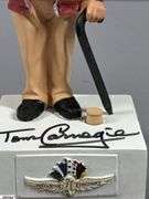 Tom Carnegie Autographed Indianapolis Motor Speedway Track Announcer Talking Bobble Head