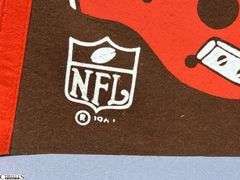 Cleveland Browns NFL Pennant Date Believed to be 1967 But It Is Wearing Off.  There are some small holes in the felt.  See Photo