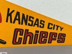 Kansas City Chief NFL Pennant Dated 1967.  There are some small holes in the felt.  See Photo