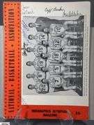 George Mikan Autographed 1951 Lakers Game Program