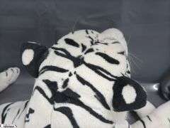 Large Plush White Tiger in Tote