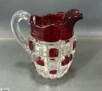 5pcs Ruby Creamer Pitchers, Tourist and Small Glass