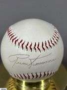 12 Signed Baseballs, 1 ASA Unsigned Softball, an Unsigned Wilson Baseball and a Stretchose Twin City's  Sanitary Tube Sock