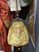 Hall Tree, Scarves, Hats, Flag, Vintage Ladies Booties, Fringe and Beaded Dresses *Need Repair and Cleaning*