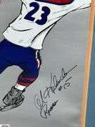 "GOAL" Framed Racers & Checkers Hockey Poster with Autographs.  Autographs include Pat Stapleton