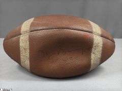 Dubow Cowhide Football Autographed by OJ Simpson