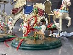 Carousel Horse Collectibles, Musical, Bell, Stained Glass, Tous
