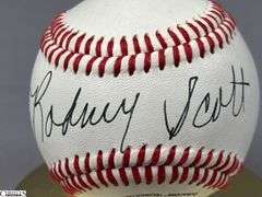 Rodney Scott Autographed Baseball