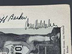 George Mikan Autographed 1951 Lakers Game Program
