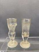 Vintage Nude Male and Female Shot Glasses, Cruet and Caddy for Condiments