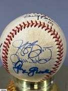 Red's Autographed Baseball Includes Jeff Brantley, Chris Dickerson, Dusty Baker, George Grande and Yonder Alonzo