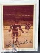 57 Indianapolis Racers Snapshots.  Mid 1970's.  Some are autographed.  Also included are Bill Estes Chevrolet Hockey Player Autographed Photos