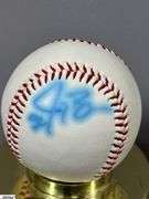 12 Signed Baseballs, 1 ASA Unsigned Softball, an Unsigned Wilson Baseball and a Stretchose Twin City's  Sanitary Tube Sock