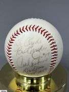 Carl Erskine Autographed Baseball.  "To Clyde Best Wishes #17 Carl Erskine Dodgers 1948-1959