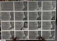 9 Uncut Sheets of Indianapolis 500 Trading Cards