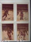 57 Indianapolis Racers Snapshots.  Mid 1970's.  Some are autographed.  Also included are Bill Estes Chevrolet Hockey Player Autographed Photos