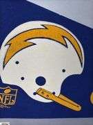 The San Diego Chargers NFL Pennant Dated 1967.  The tip of the pennant is damaged.  See Photo