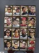 6 Uncut Sheets of Indianapolis 500 Trading Cards in a Racemaker Press Canvas Tote.  Some Cards are Autographed.  Michael Andretti, Kenny Brack, Robbie Buhl, Scott Dixon, Felipe Giaffone, Buddy Lazier, Tomas Scheckter, Eddie Chever Jr., Jeff Ward, Sam Hornish Jr.