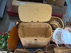 SKID with Baskets, and Faux Fruit, Breads, Wooden Doll Tallest 27", SKID is Not Included