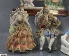 Made In Occupied Japan and Other Figurines Some Wear, 4" Tallest