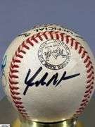 Red's Autographed Baseball Includes Jeff Brantley, Chris Dickerson, Dusty Baker, George Grande and Yonder Alonzo