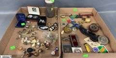 Costume Earrings, Necklaces, Wedgwood Necklace, Hand Held Counter, Harmonical, TransAM Belt Buckle, Pins / Buttons