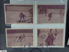 57 Indianapolis Racers Snapshots.  Mid 1970's.  Some are autographed.  Also included are Bill Estes Chevrolet Hockey Player Autographed Photos