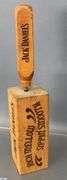 Jack Daniels Ice Pick With Holders, Brass Service Bell, Walnut Cracker, Small Anvil and Hammer