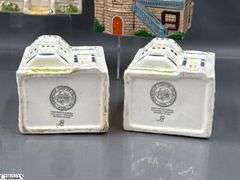 4 Ceramic Cottage Style Cookie Jars Tallest 9.5"