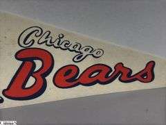 Chicago Bears NFL Pennant Dated 1967.  There are some tiny holes in the felt.