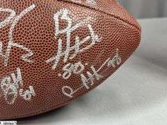 Wilson NFL Official Size Autographed Football.  Autographed include Reggie Wayne, Dallas Clark, Robert Mathis and Others.
