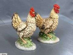 Rooster Figurines, Composite Tallest 9", Country style Kitchen Items, Jelly Belly, Canisters