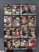 6 Uncut Sheets of Indianapolis 500 Trading Cards in a Racemaker Press Canvas Tote.  Some Cards are Autographed.  Michael Andretti, Kenny Brack, Robbie Buhl, Scott Dixon, Felipe Giaffone, Buddy Lazier, Tomas Scheckter, Eddie Chever Jr., Jeff Ward, Sam Hornish Jr.