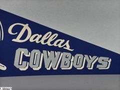 Dallas Cowboys Pennant.  Date is wearing off.
