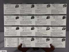 9 Uncut Sheets of Indianapolis 500 Trading Cards